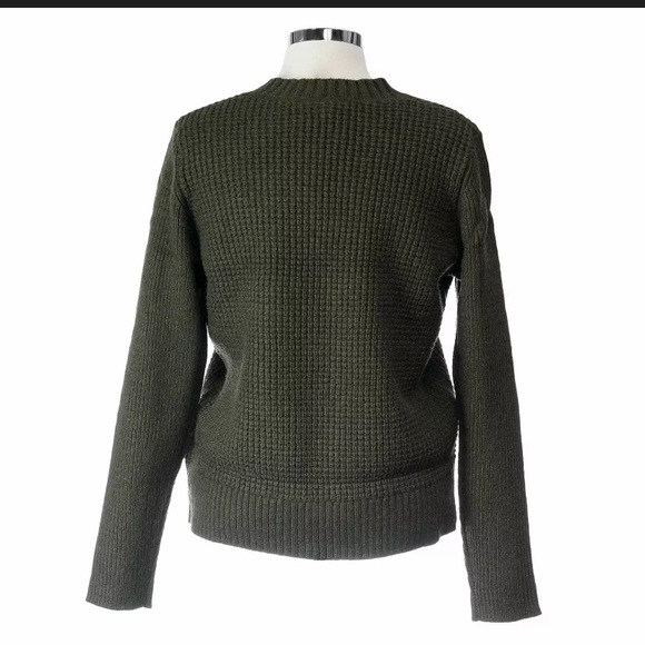 Sweater Lucky Brand size L NWT green olive - Picture 3 of 12